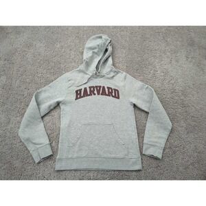 Harvard Pullover Hoodie Mens Small Long Sleeve‎ Sweatshirt Gray NCAA Fanatics